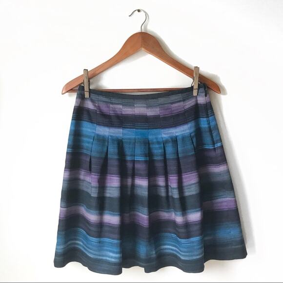 LOFT Pleated Skater Skirt